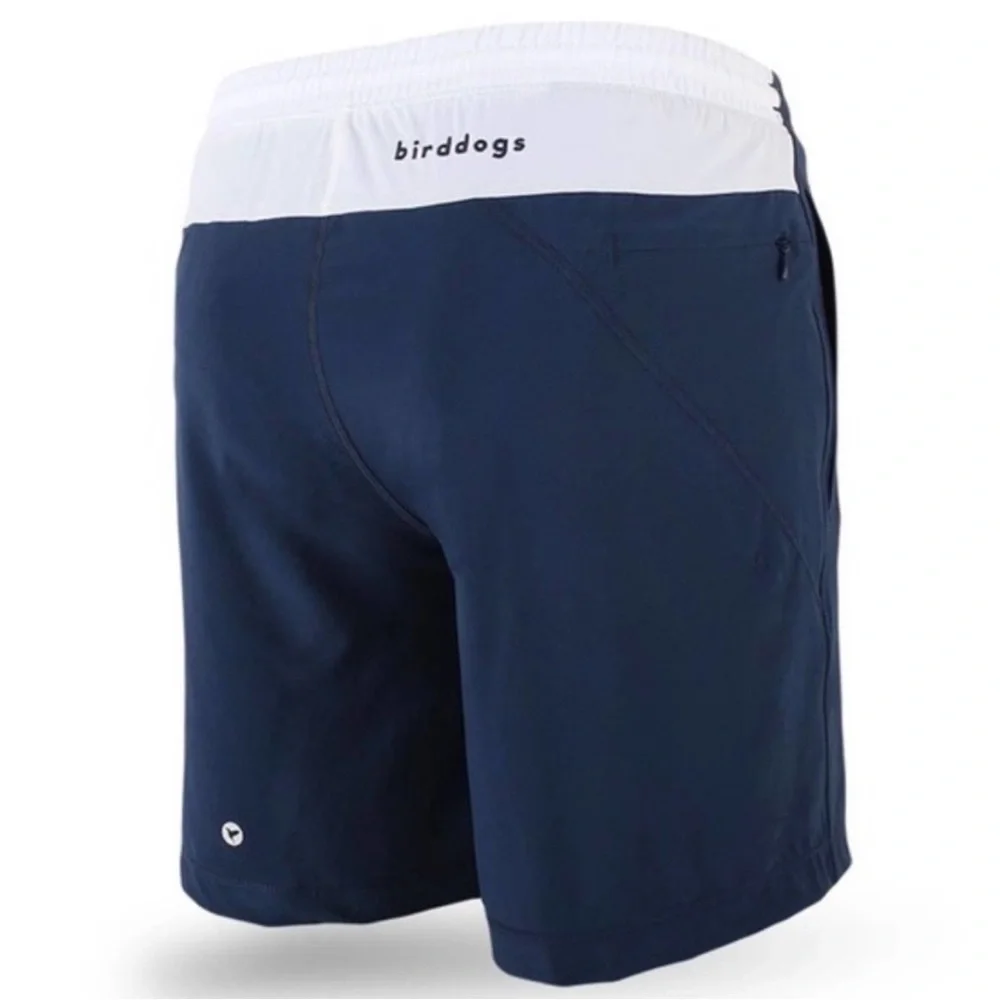 Birddogs Navy White Lined Gym Shorts